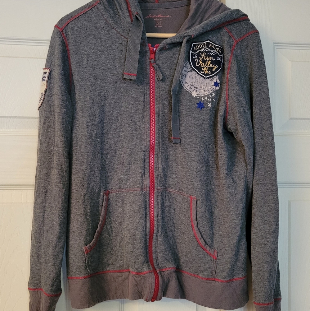 Eddie Bauer jersey hoodie size large